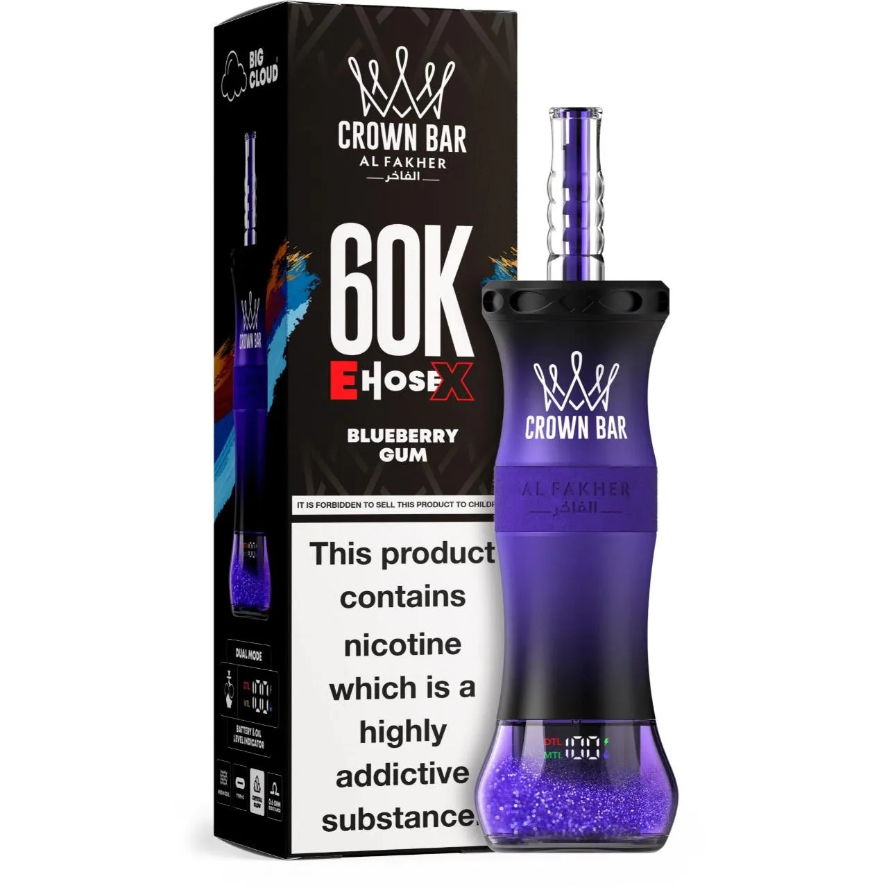 Al Fakher Crown Bar E Hose X 60k Puffs -10 packs (shipped from Overseas) - Image 15