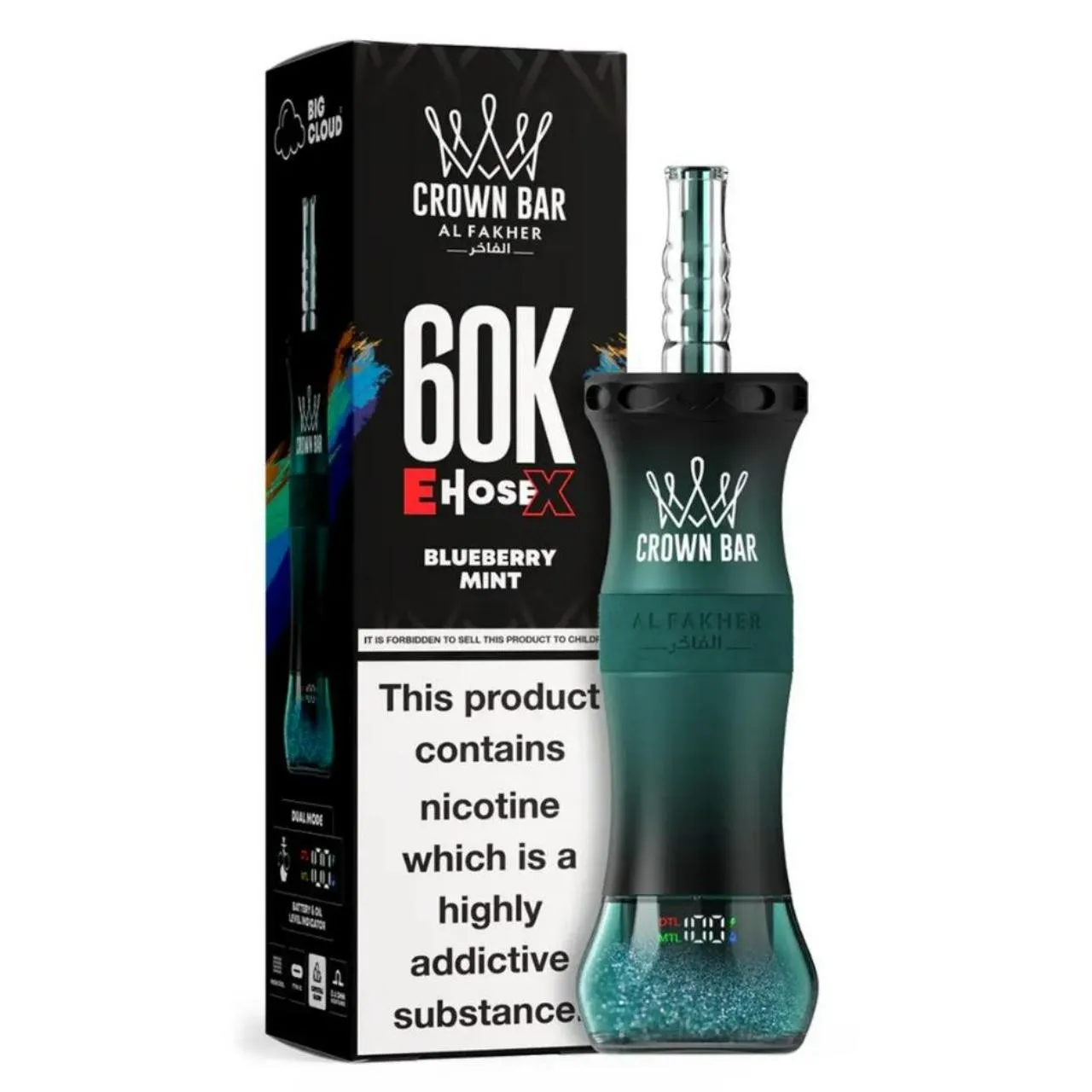 Al Fakher Crown Bar E Hose X 60k Puffs -10 packs (shipped from Overseas) - Image 5