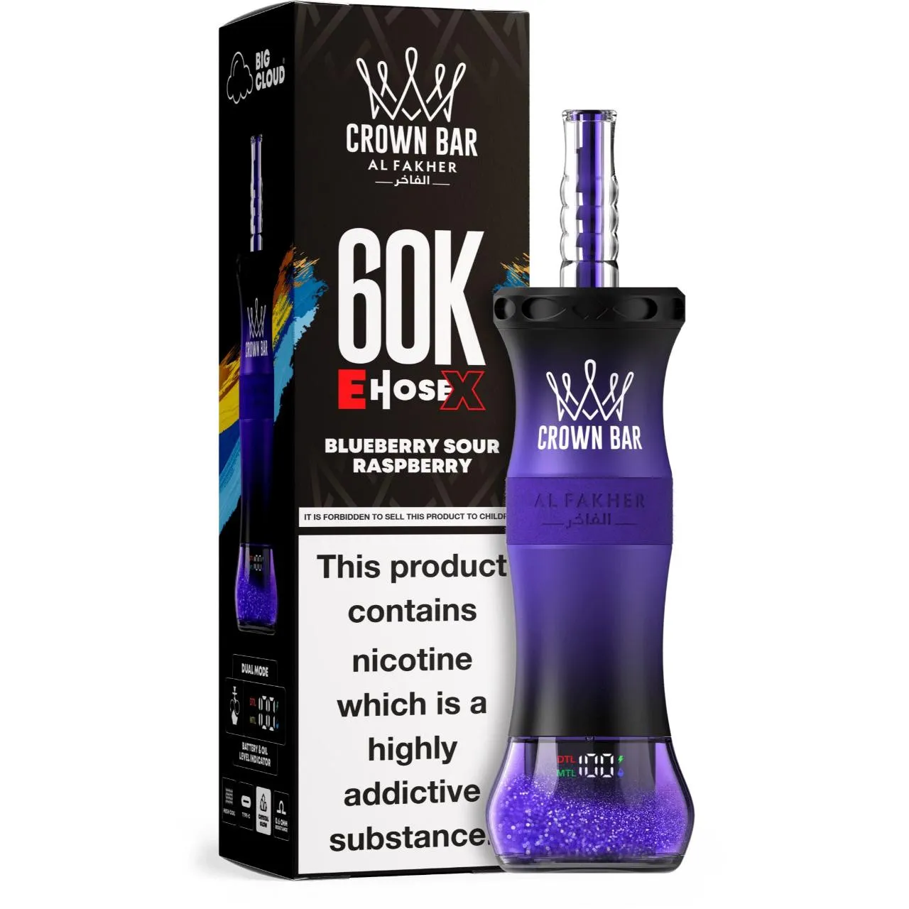 Al Fakher Crown Bar E Hose X 60k Puffs -10 packs (shipped from Overseas) - Image 12