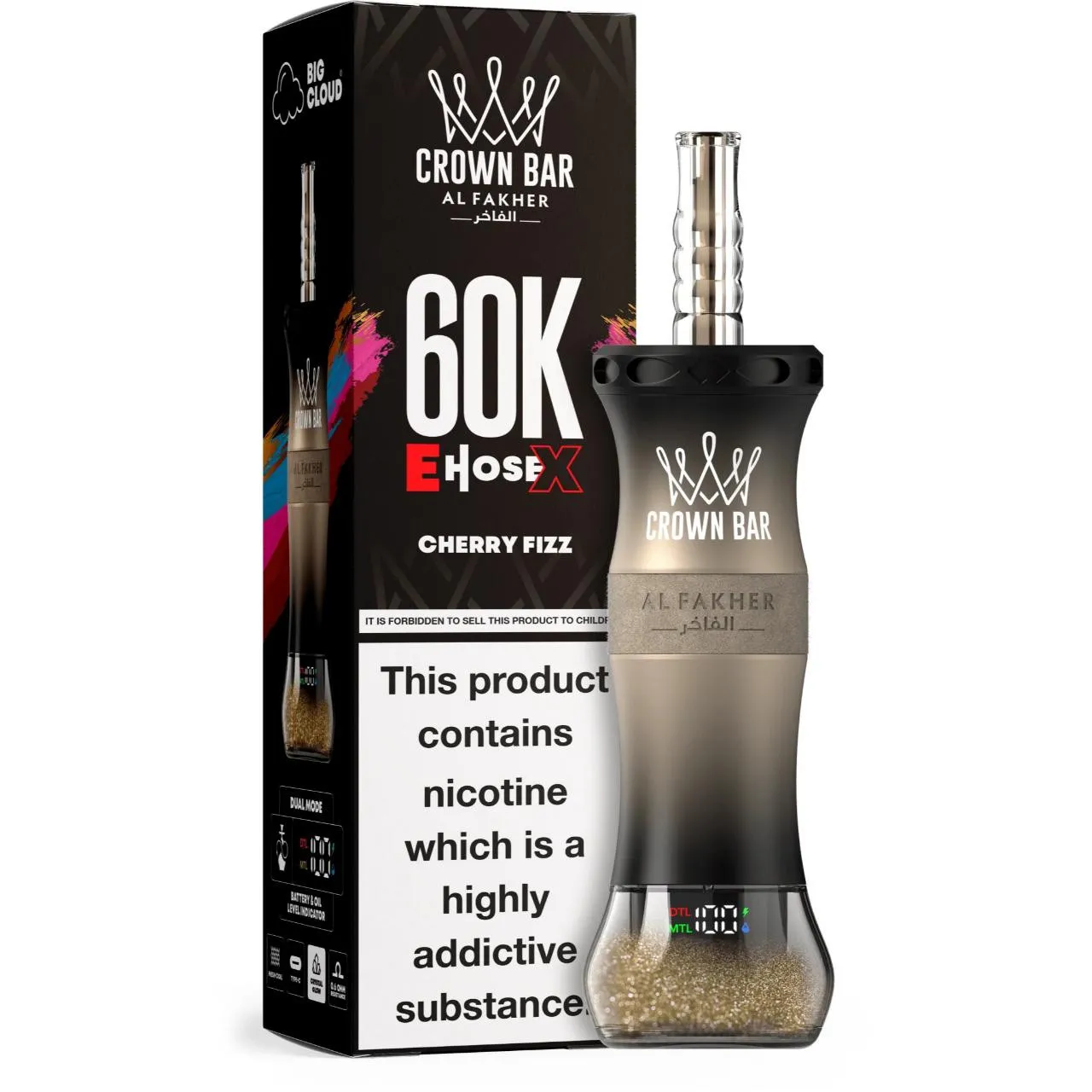 Al Fakher Crown Bar E Hose X 60k Puffs -10 packs (shipped from Overseas) - Image 14