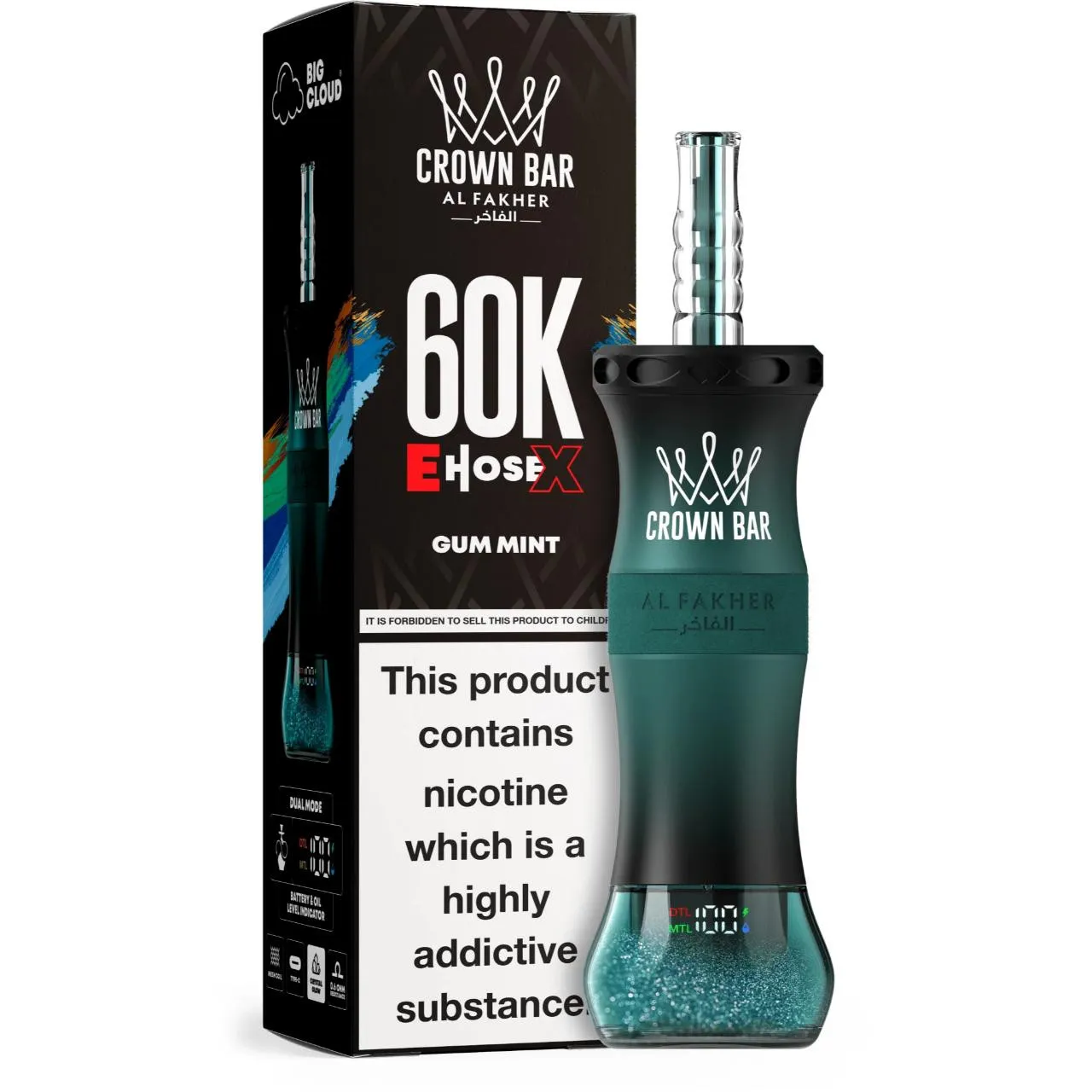 Al Fakher Crown Bar E Hose X 60k Puffs -10 packs (shipped from Overseas) - Image 10