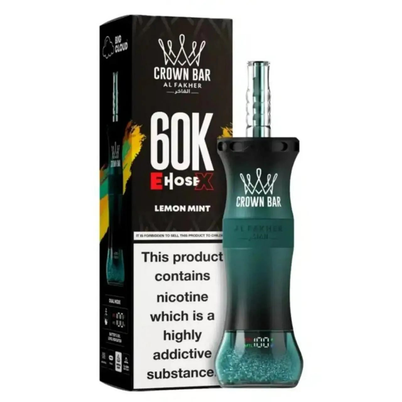 Al Fakher Crown Bar E Hose X 60k Puffs -10 packs (shipped from Overseas) - Image 6