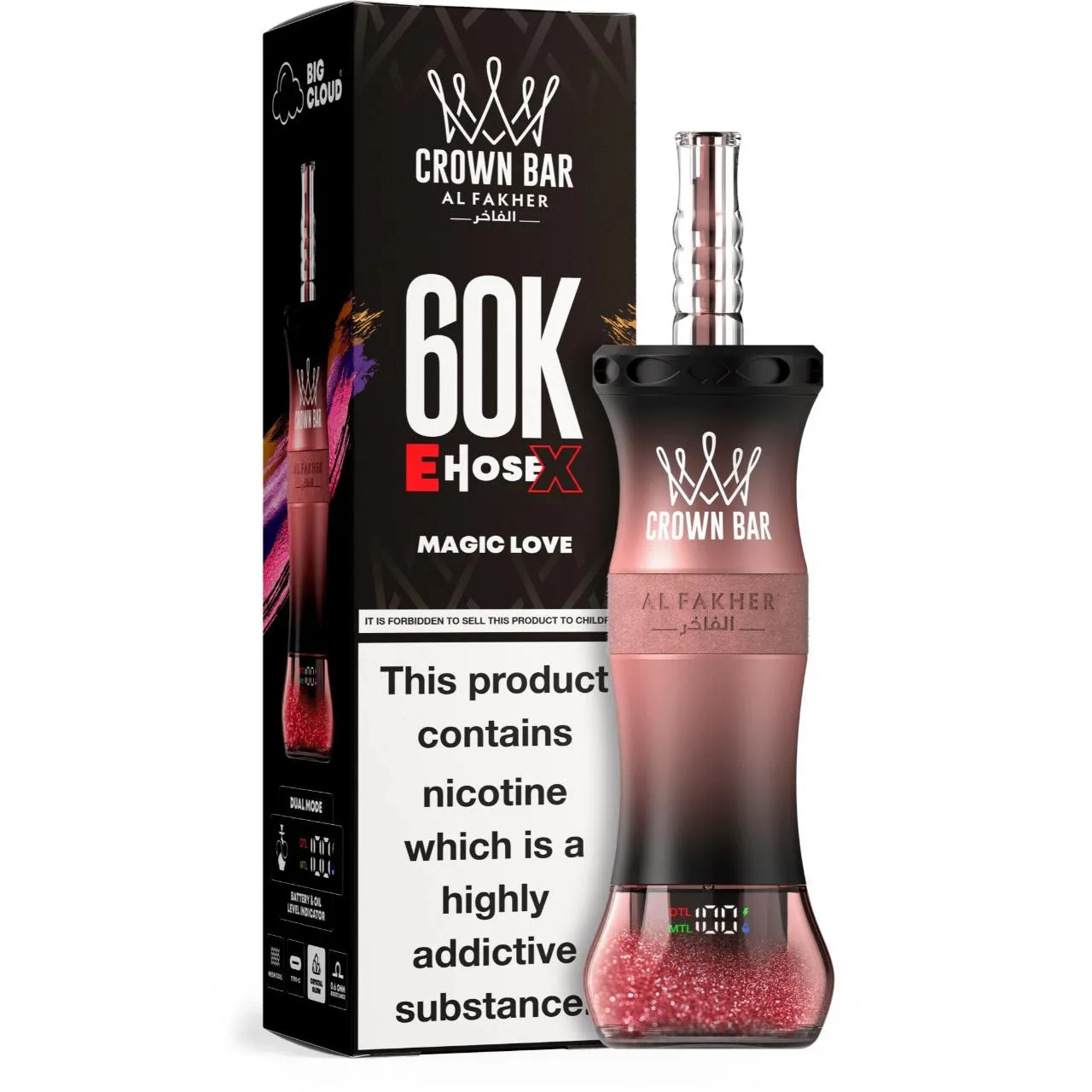 Al Fakher Crown Bar E Hose X 60k Puffs -10 packs (shipped from Overseas) - Image 9