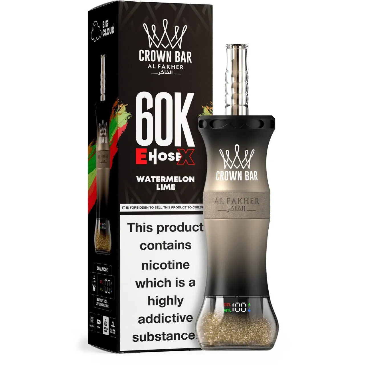 Al Fakher Crown Bar E Hose X 60k Puffs -10 packs (shipped from Overseas) - Image 18