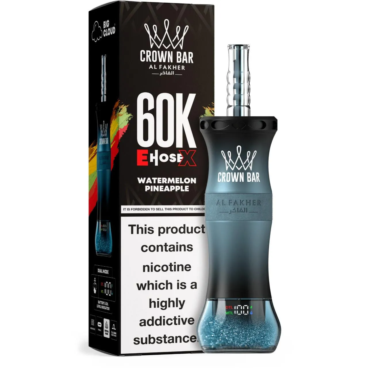 Al Fakher Crown Bar E Hose X 60k Puffs -10 packs (shipped from Overseas) - Image 16