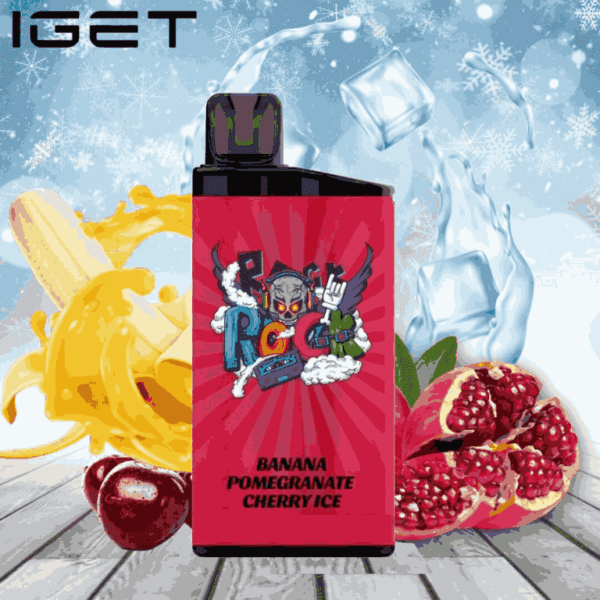 IGET BAR BANANA POMEGRANATE CHERRY ICE 3500 Puffs Disposable Vape