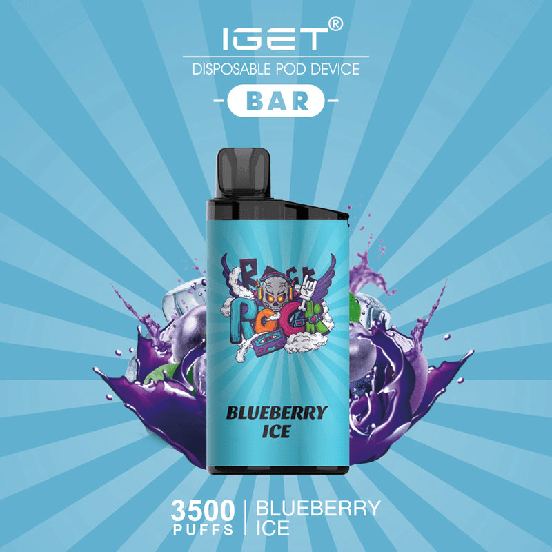 IGET BAR BLUEBERRY ICE 3500 Puffs Disposable Vape - Image 2
