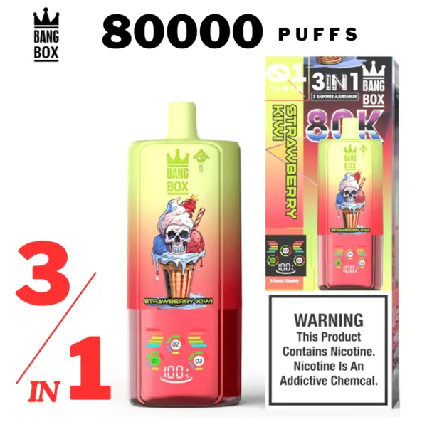 Bang Box 80000 Puff -10 packs or more - DOUBLE Grape + Strawberry mango+Blueberry sour Raspberry ice