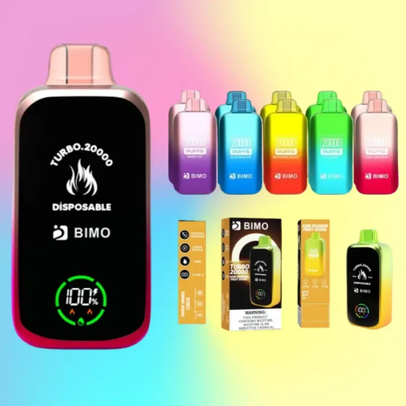BIMO Turbo 20000 Puffs 3 pack Multiple flavors