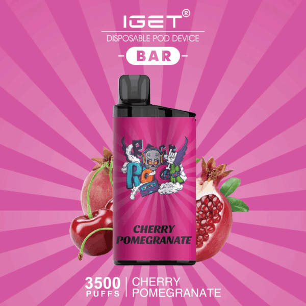 IGET BAR CHERRY POMEGRANATE 3500 Puffs Disposable Vape