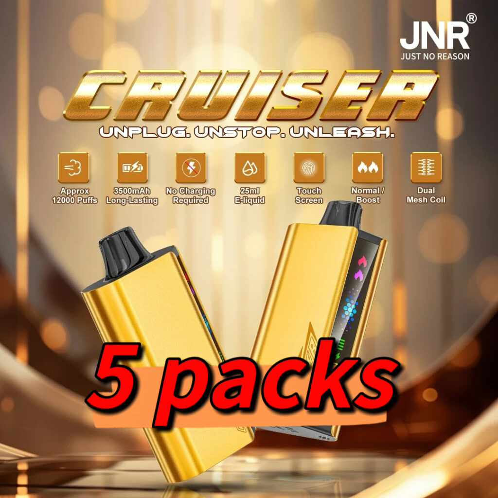 JNR Cruiser 12000 Puffs –5 packs (Ship from oversea)