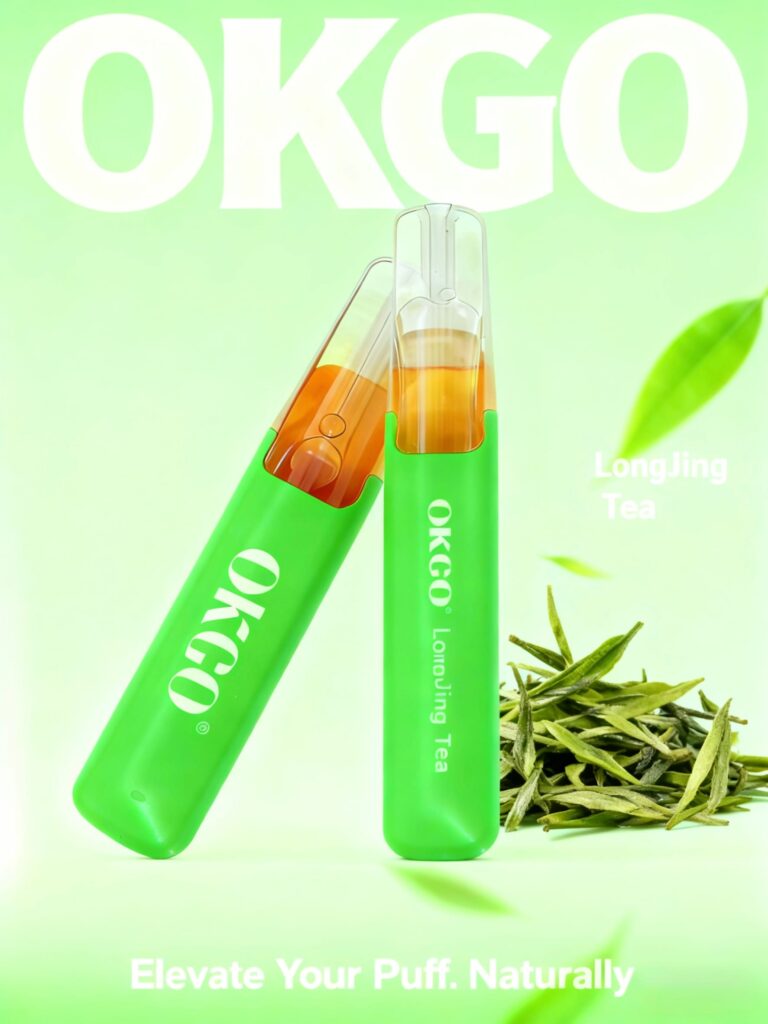 OKGO 6500 Puffs Long Jing Tea -10 Pack