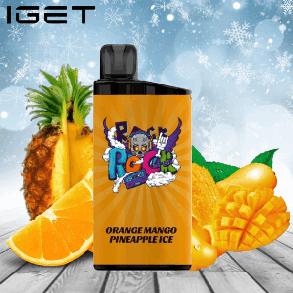 IGET BAR ORANGE MANGO PINEAPPLE ICE 3500 Puffs Disposable Vape
