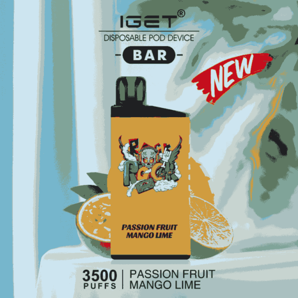 IGET BAR PASSION FRUIT MANGO LIME GUAVA 3500 Puffs