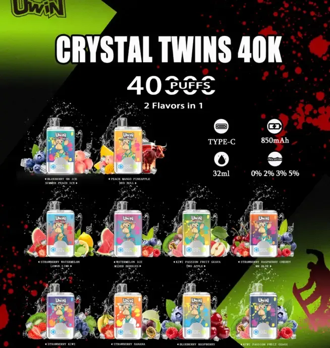 Uwin Twins crystal 40K Puffs-10 packs - Image 3
