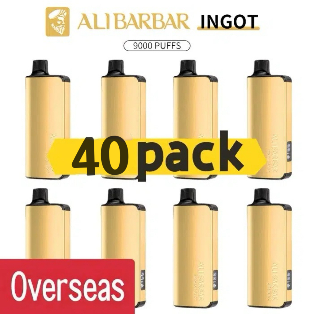 Alibarbar Ingot 9000 puffs-40 pack Multiple flavors