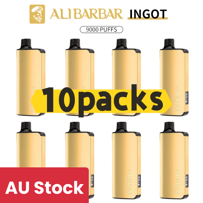 Alibarbar Ingot 9000 puffs-10 pack Multiple flavors(Ship from Sydney)