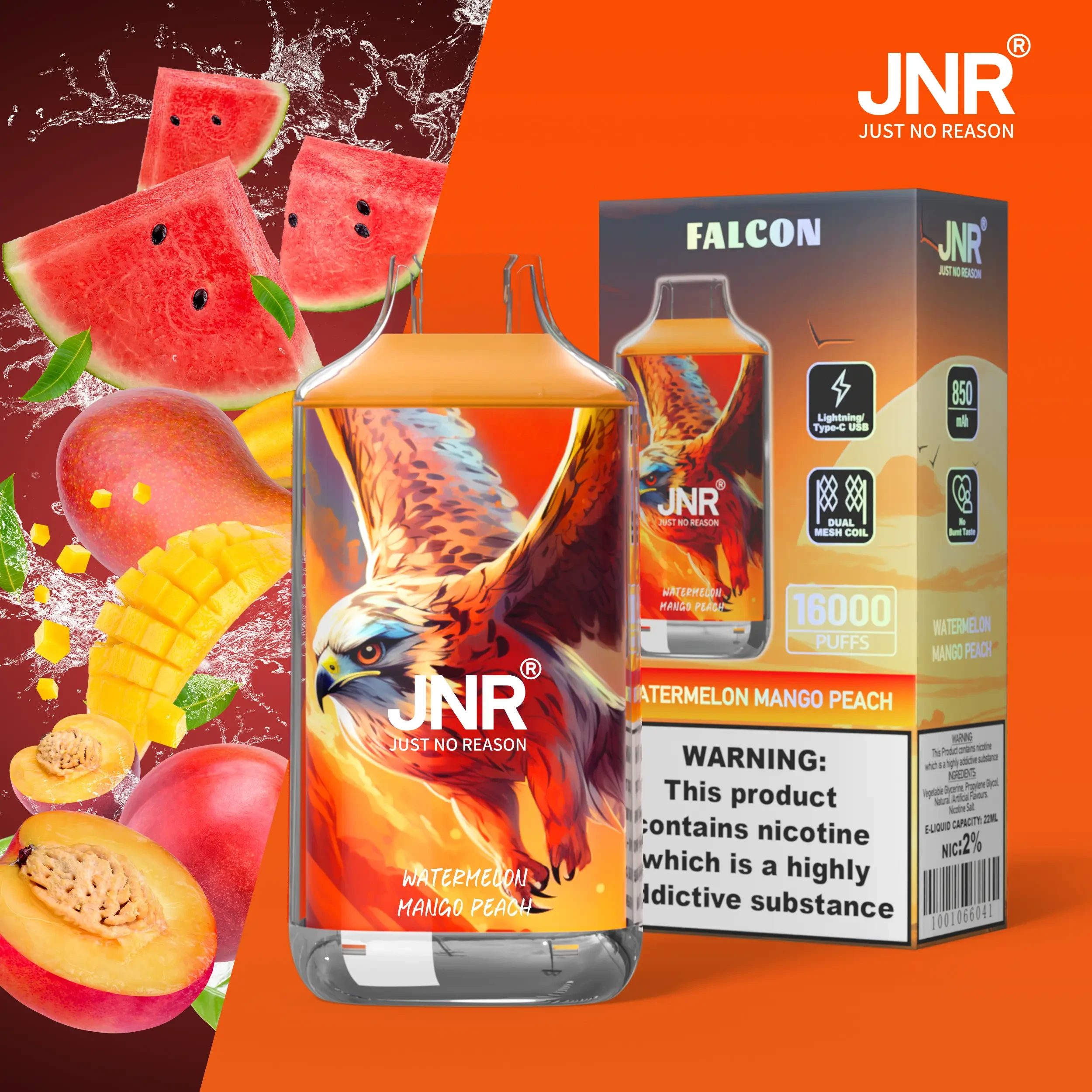 JNR Falcon 16000 Puffs 30 Packs (Ship from oversea) - Image 3