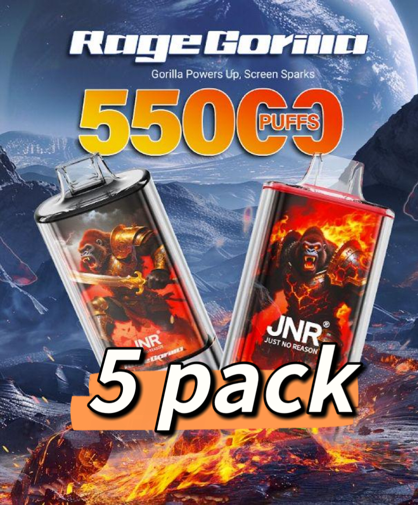 JNR Rage Grilla 55000 Puffs 5 Packs (Ship from oversea)
