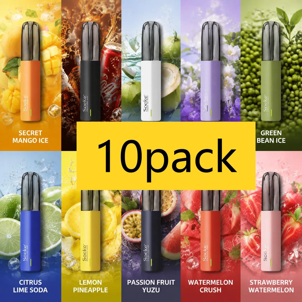 Soeke S7 6000 Puffs 10 Packs