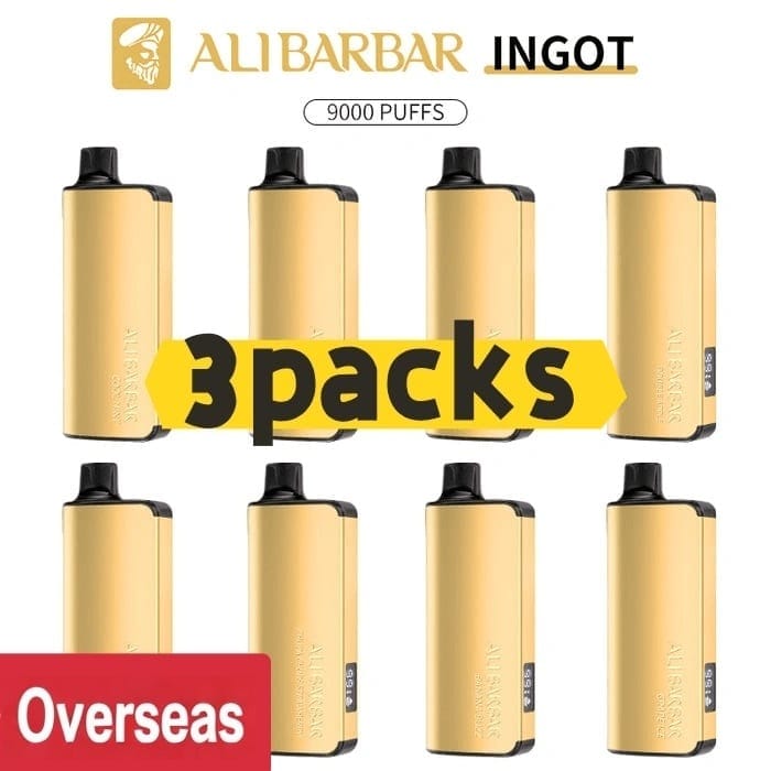 Alibarbar Ingot 9000 puffs-3 pack Multiple flavors